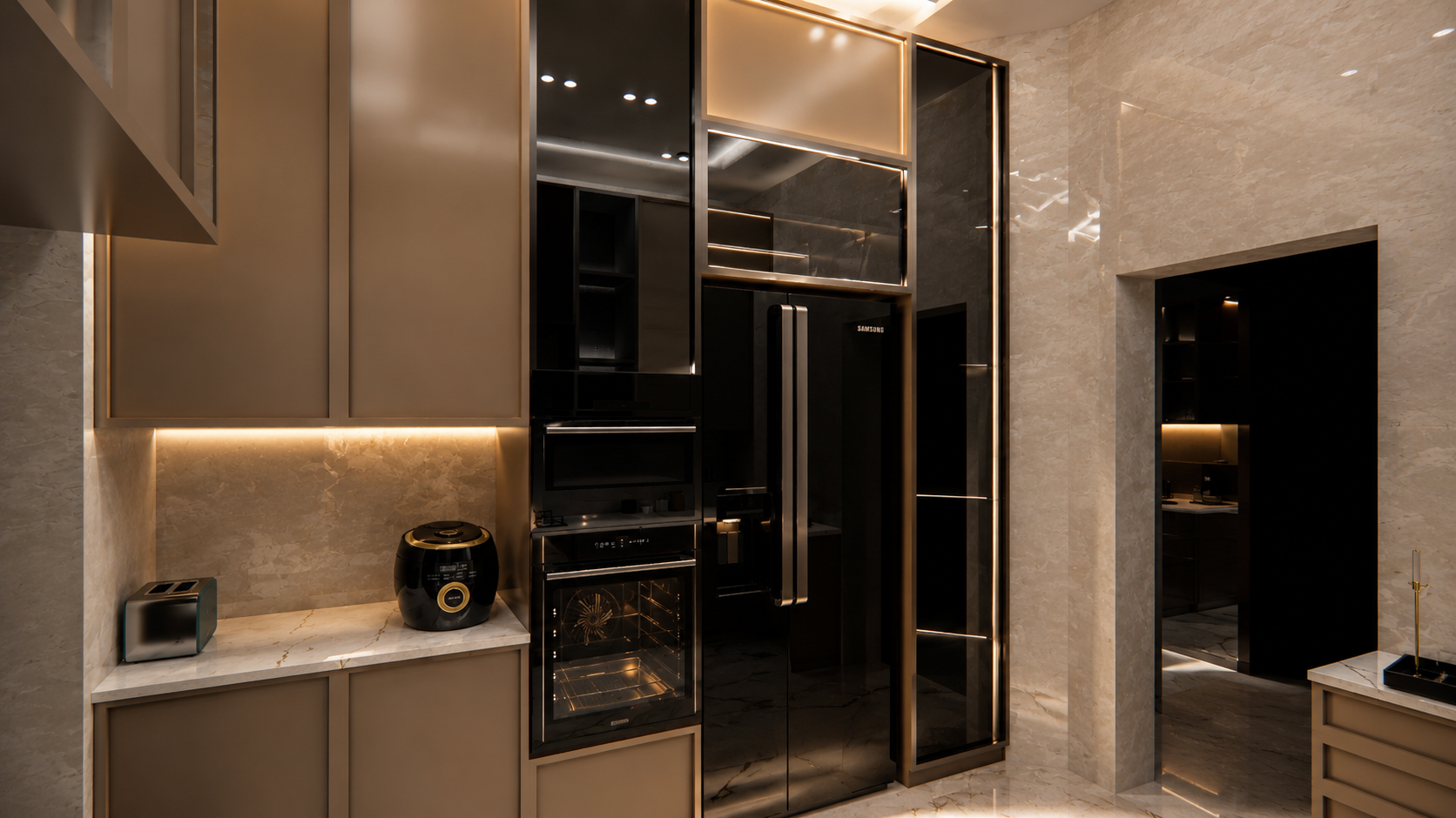 Brass & Oak Kitchen